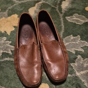 Tod's Classic Brown Leather Men's Slip-Ons